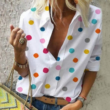 Load image into Gallery viewer, OEAK Pineapple Blouse Women's Shirt Ananas White Long Sleeve Blouses Woman 2019 Womens Tops and Blouse Top Female Autumn New